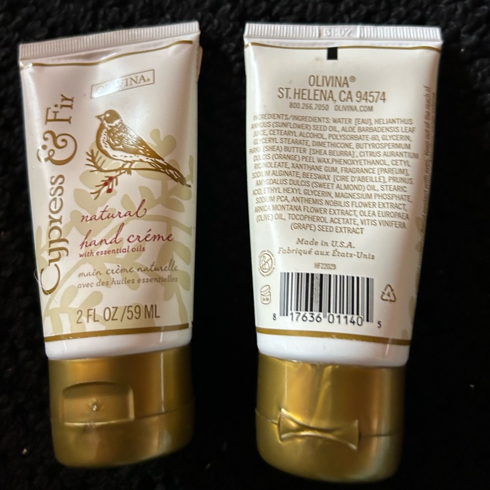 Olivina " Cypress and Fir " Natural Hand Crème